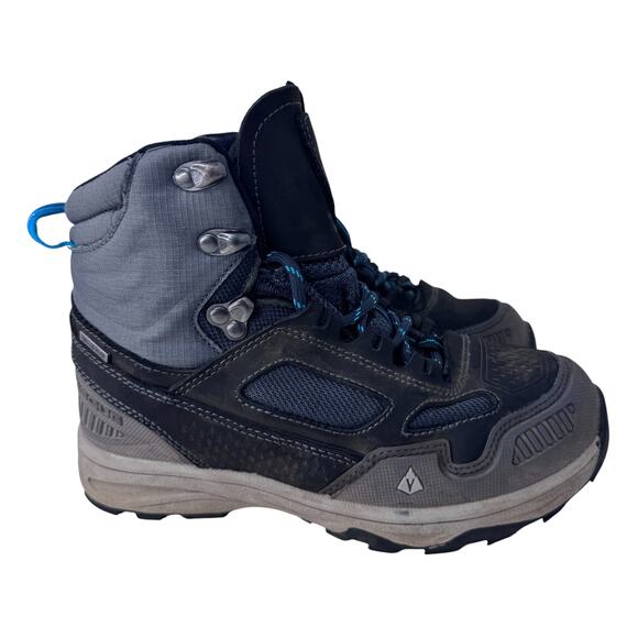 Vasque Breeze AT UltraDry Mid Hiking Boot Kid's 2 Gray Waterproof‎ Lace Up 7252 - Picture 1 of 10